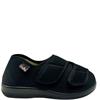 ORTOMED LDS 2 VEL ORTHOPEDIC SLIPPER - BLACK